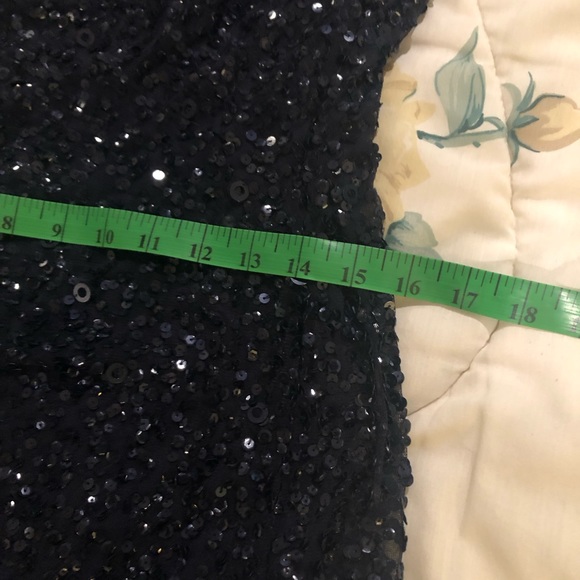 Adrianna Papell purple sequin evening gown - Picture 9 of 10